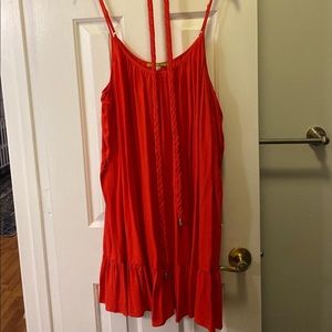 Gianni Bini Orange/Red Rope Dress